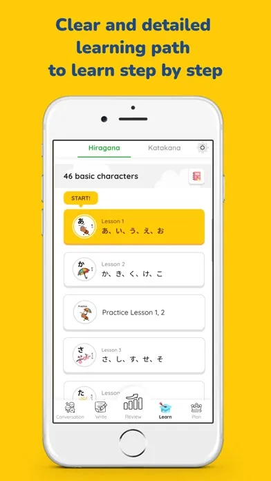 Zrzuty ekranu MochiKana Learn Hiragana