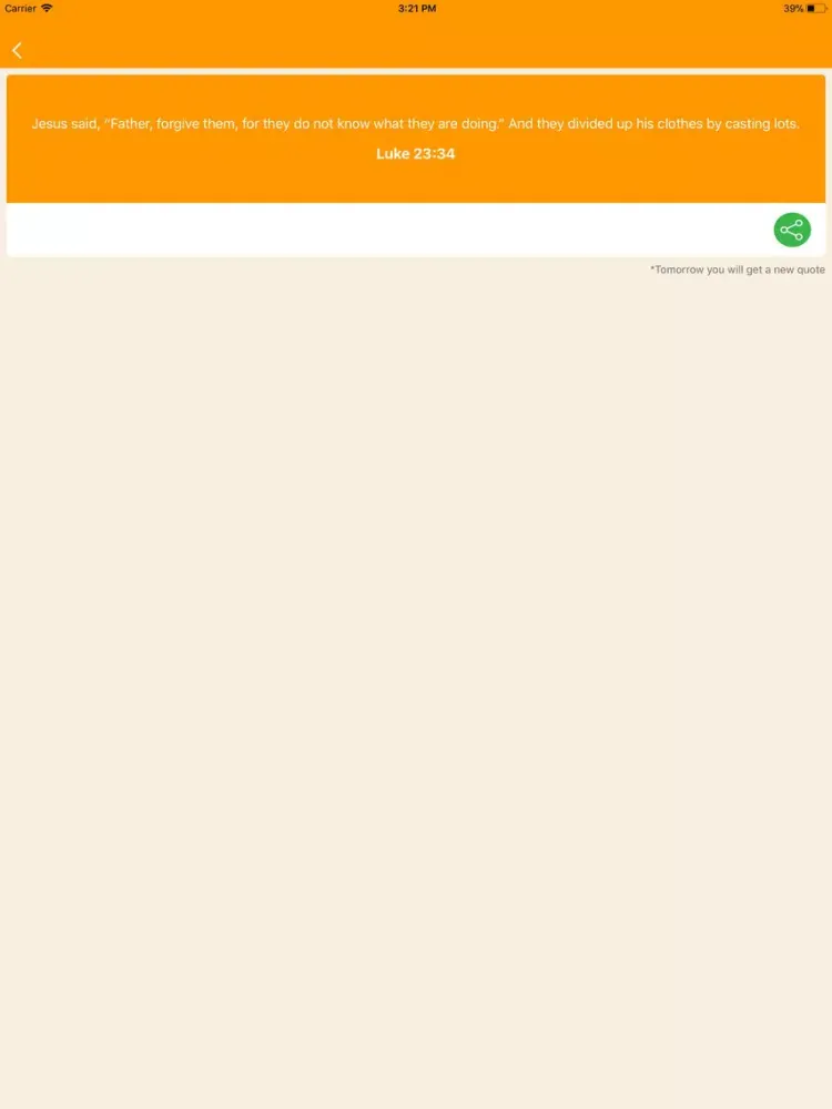 LastWoods : Daily Bible Verses iPad  Screenshots