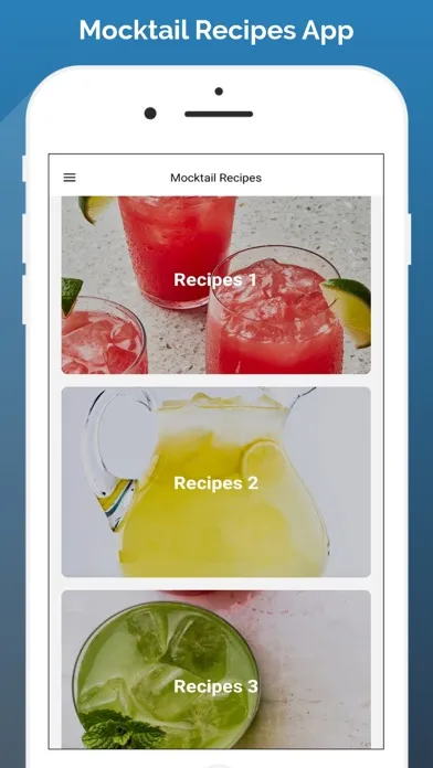 Mocktail Recipes App Ekran Görüntüleri