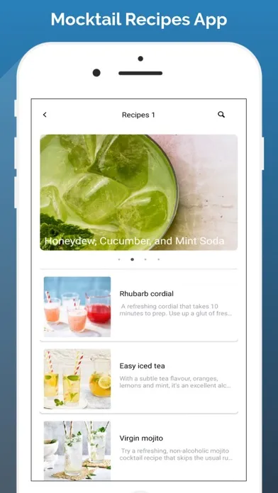 Mocktail Recipes App Ekran Görüntüleri