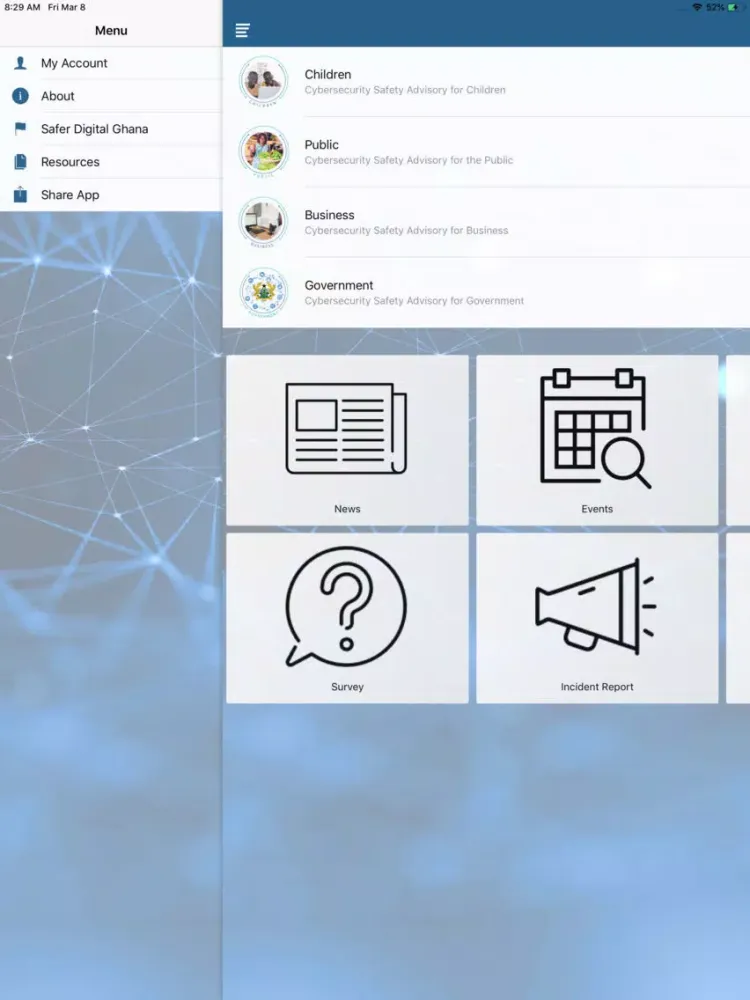 NCSC-GH iPad  Screenshots