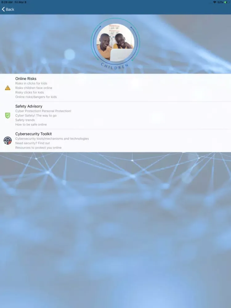 NCSC-GH iPad  Screenshots