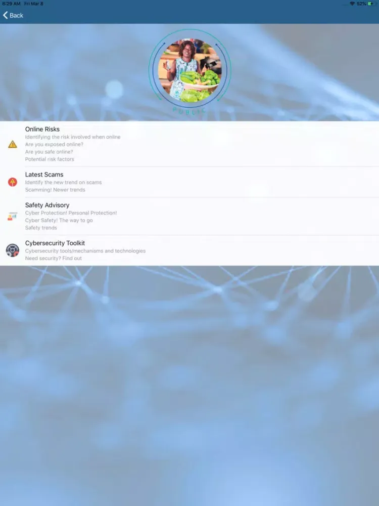 NCSC-GH iPad  Screenshots