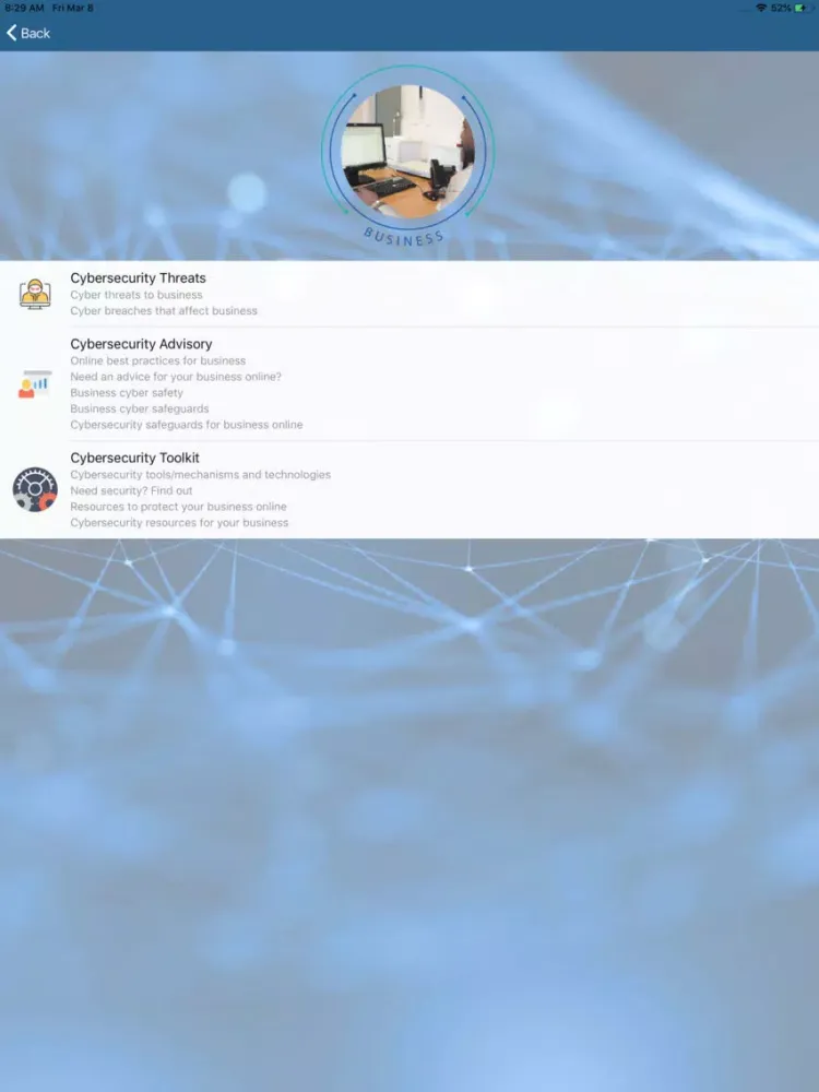 NCSC-GH iPad  Screenshots