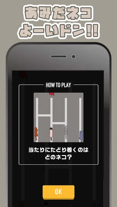 脳トレ！あみだネコ应用截图