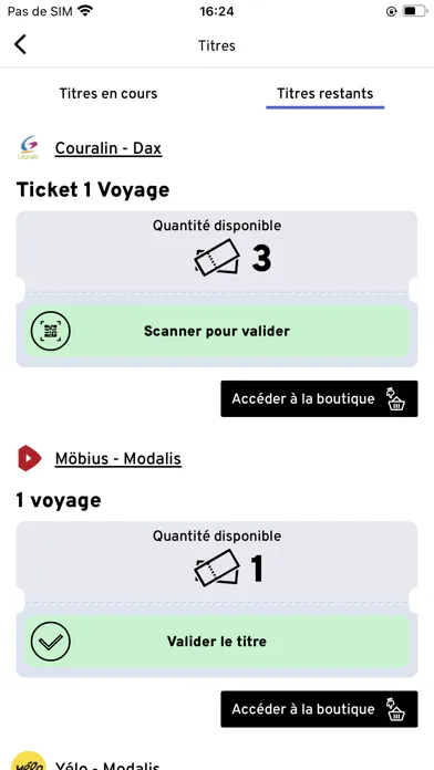 Ticket Modalis Ekran Görüntüleri