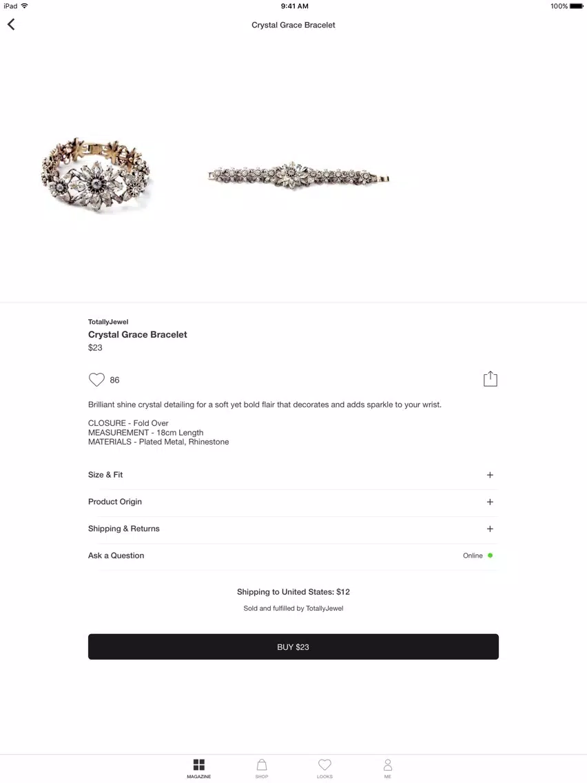 PR-A-PO: Fashion Shopping & Style iPad  Screenshots