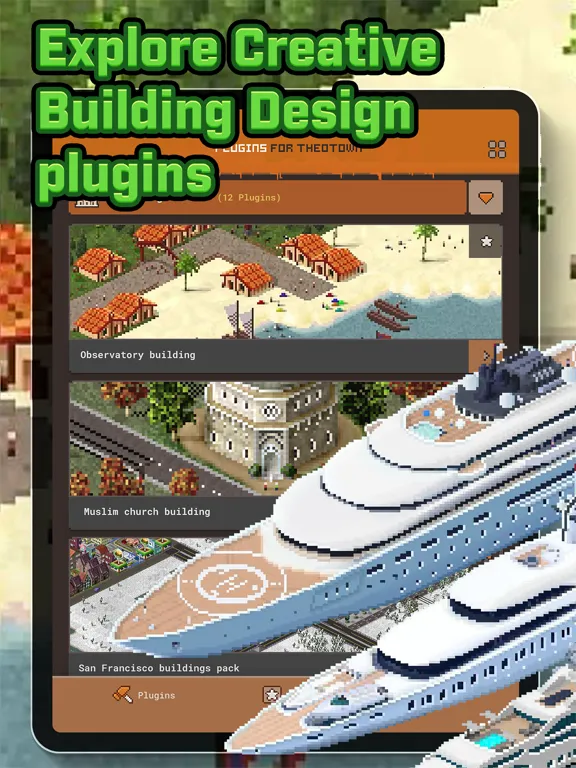 Capturas de pantalla de Buildings Mods for TheoTown iPad 