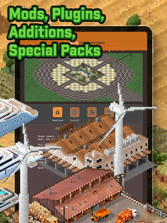 Capturas de pantalla de Buildings Mods for TheoTown iPad 