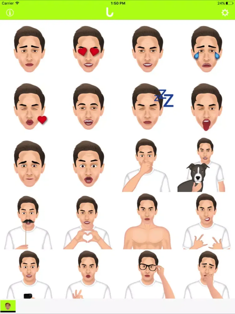Capturas de pantalla de BeMoji iPad 