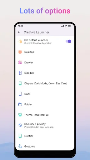 Tangkapan skrin Creative Launcher -Quick,Smart