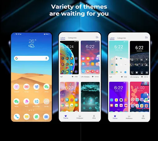 One S10 Launcher - S10 S20 UI Screenshots