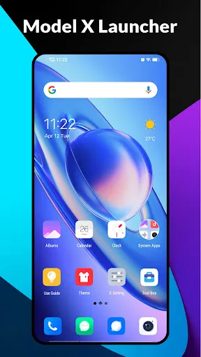 ภาพหน้าจอของ X Launcher - Model x launcher