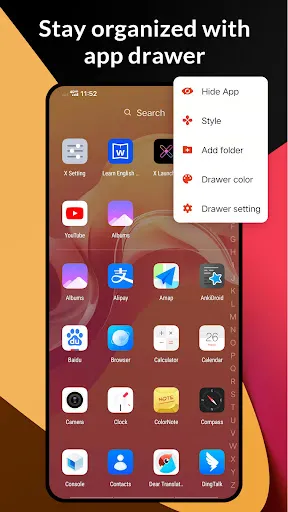 ภาพหน้าจอของ X Launcher - Model x launcher