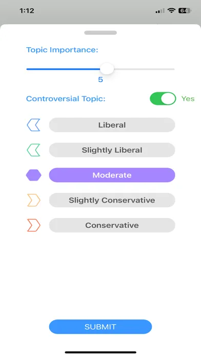 MODERATE App 스크린샷