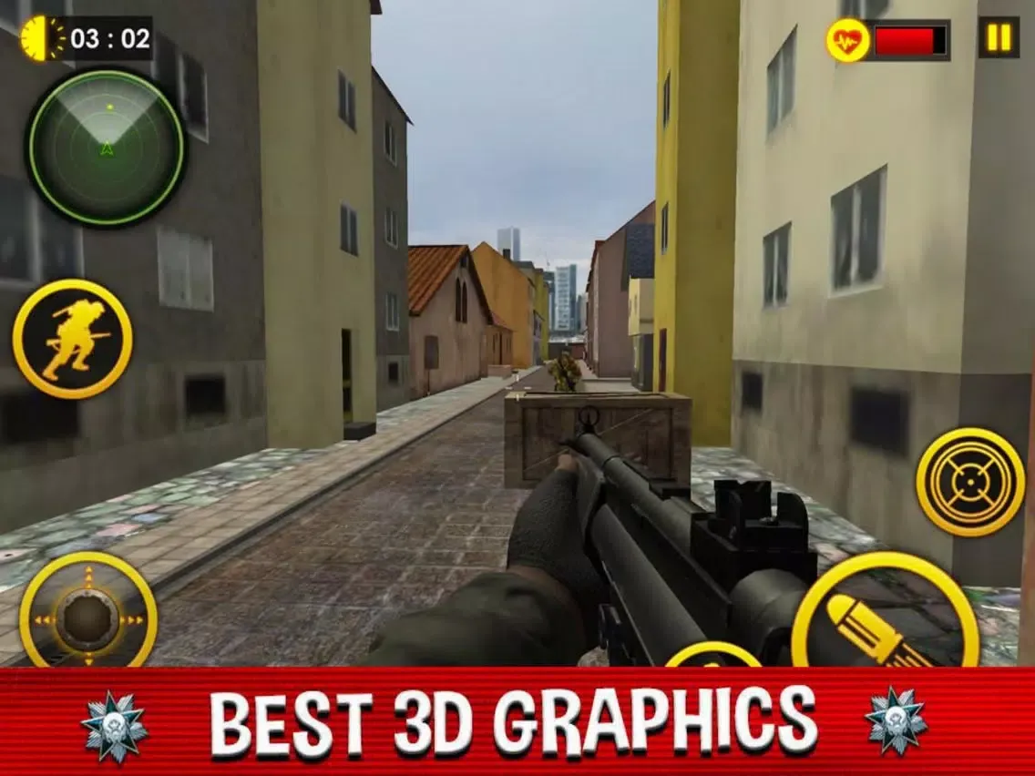 Real Hero Shoot War iPad 應用截圖