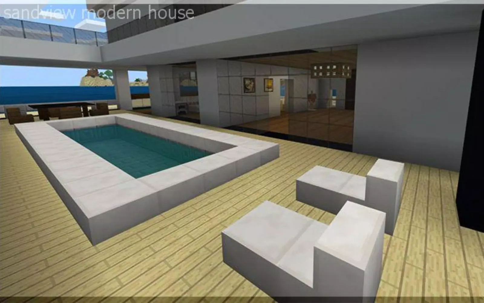 Modern House - creative map for mcpe स्क्रीनशॉट