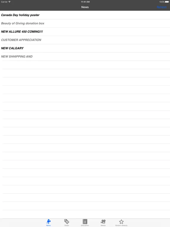 Modern Beauty Supplies Mobile iPad  Screenshots