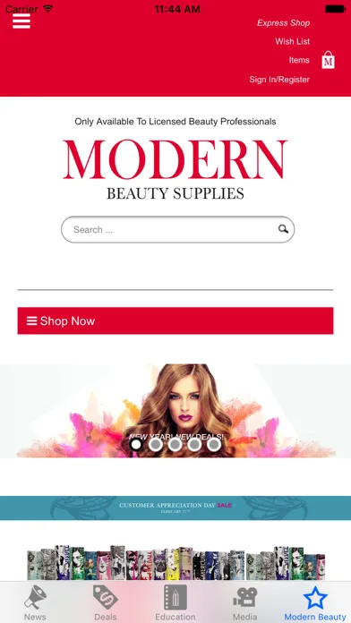 Modern Beauty Supplies Mobile Screenshots