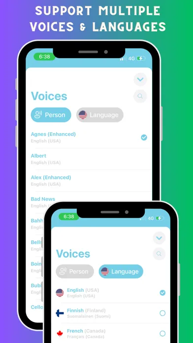 Tangkapan skrin Voice notebook speech to text