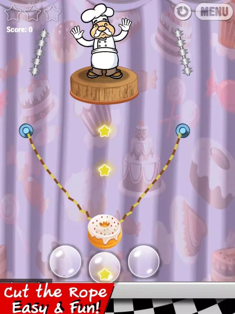 Cut The Donuts yummy : Slice rope to bake bakery cooking Chef iPad 应用截图