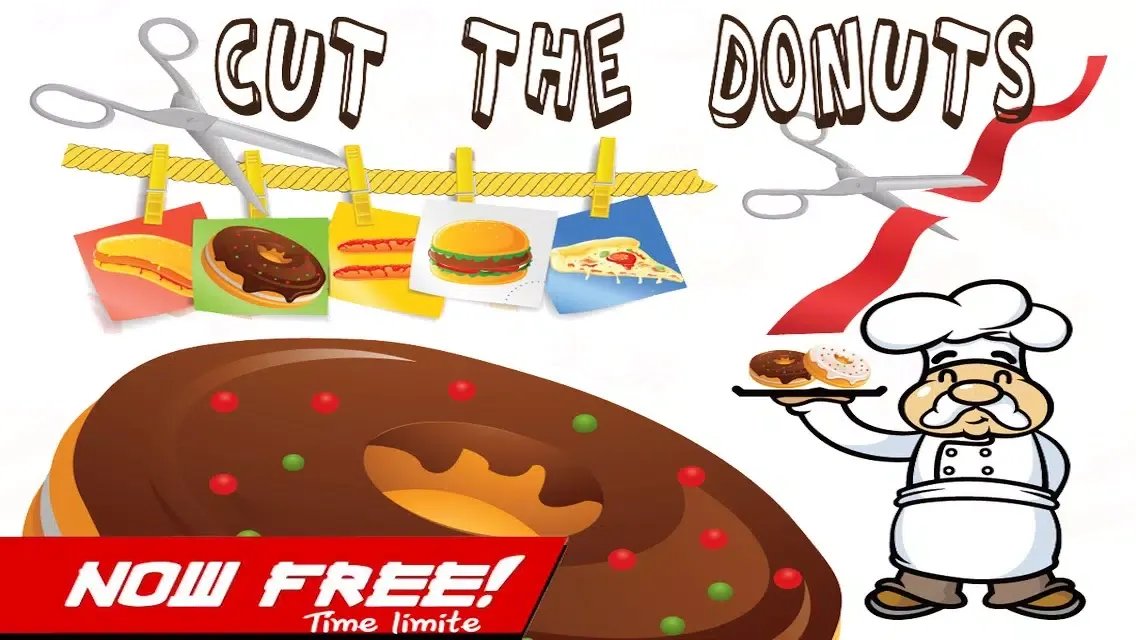 Cut The Donuts yummy : Slice rope to bake bakery cooking Chef应用截图