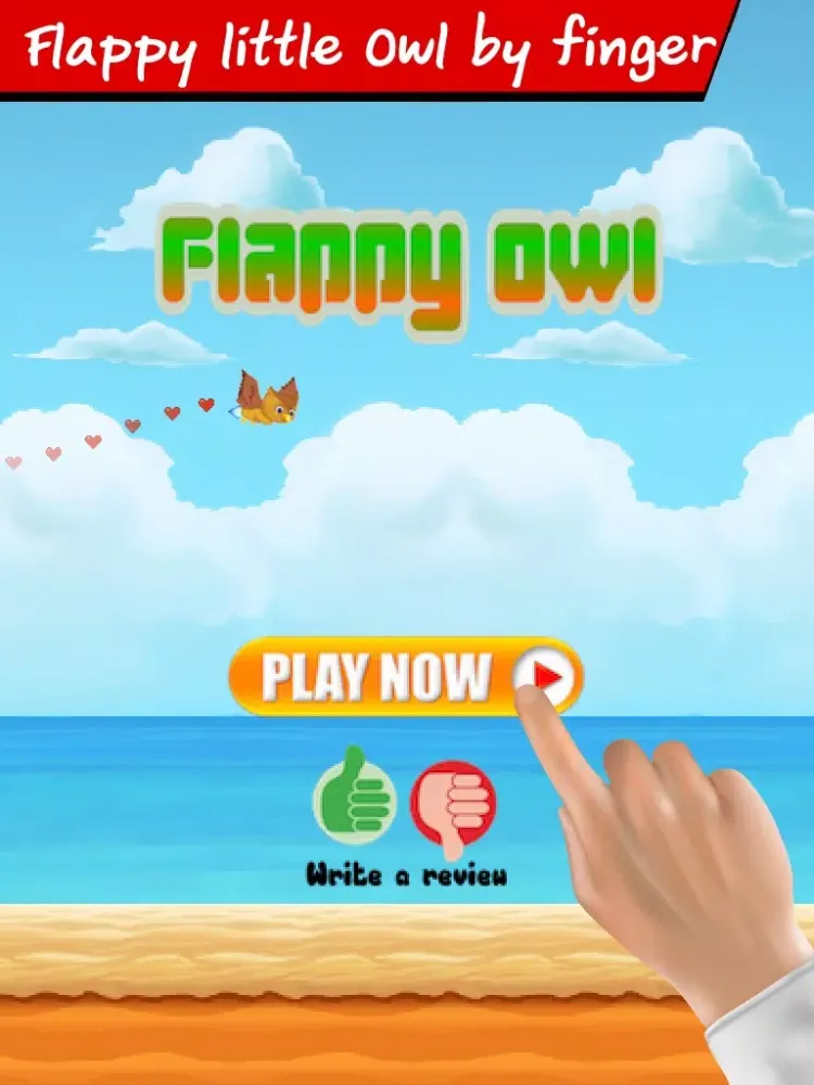 Cute Owl flappy rocket tiny bird - Tap flap flap and fly bird game iPad  Screenshots