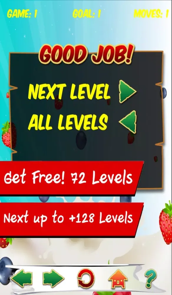 Captures d'écran de Ice Fruits Puzzle - Match block burst crazy swipe fruit smash game