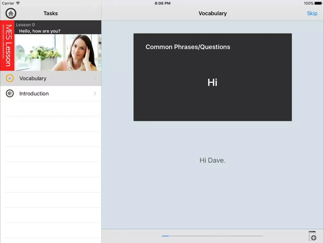 Capturas de pantalla de Real English First Step iPad 