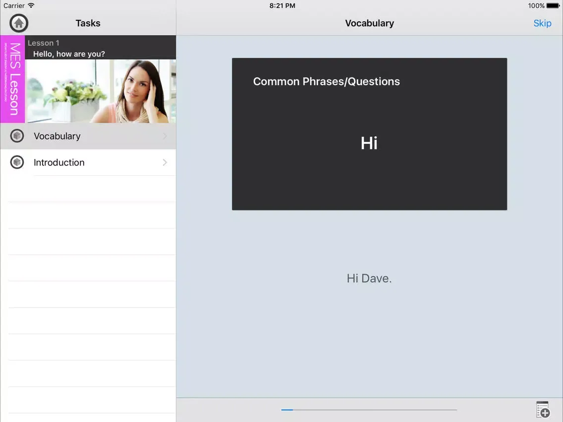 ภาพหน้าจอของ Real English Shopping & Dining iPad 