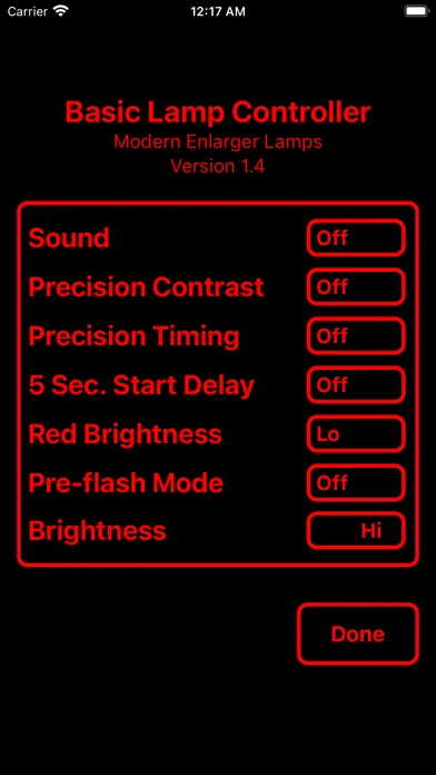 Скриншоты Basic Lamp Controller