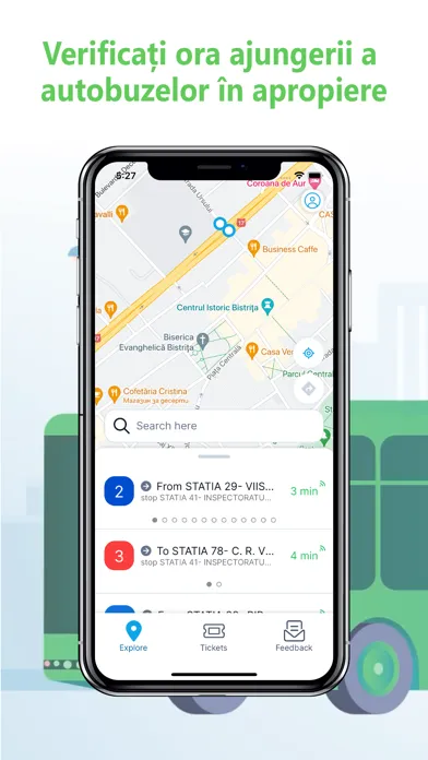 Ảnh chụp màn hình của TMX Transport Bistrita
