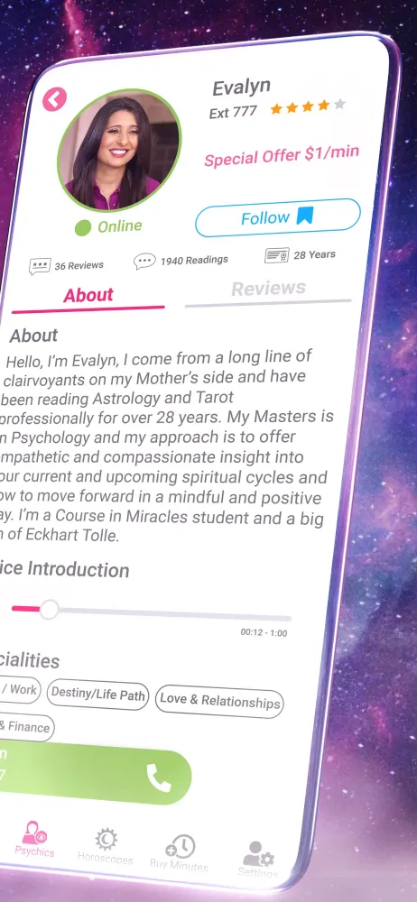 Ảnh chụp màn hình của 7th Sense Psychics