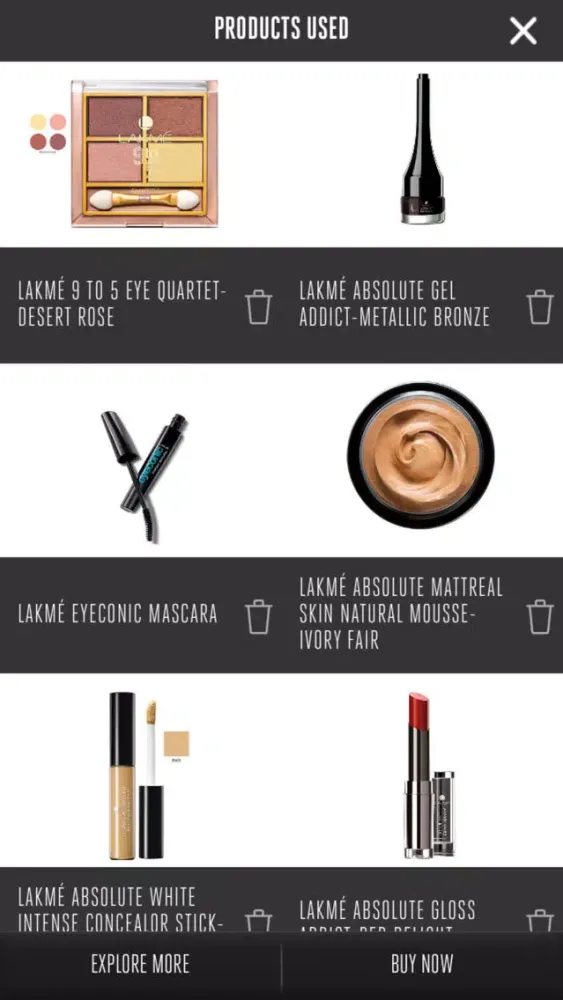 ภาพหน้าจอของ Lakme Makeup Pro