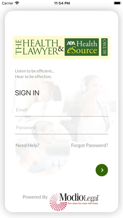 ABA Health Law Audio Screenshots