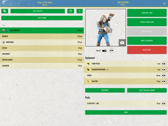 Screenshot di Fallout Miniatures iPad 