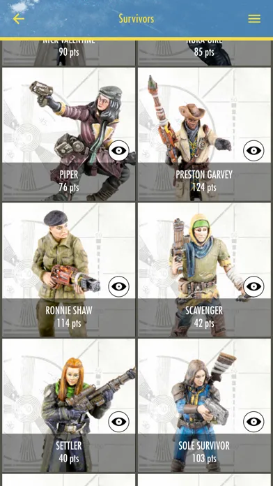 Screenshot di Fallout Miniatures