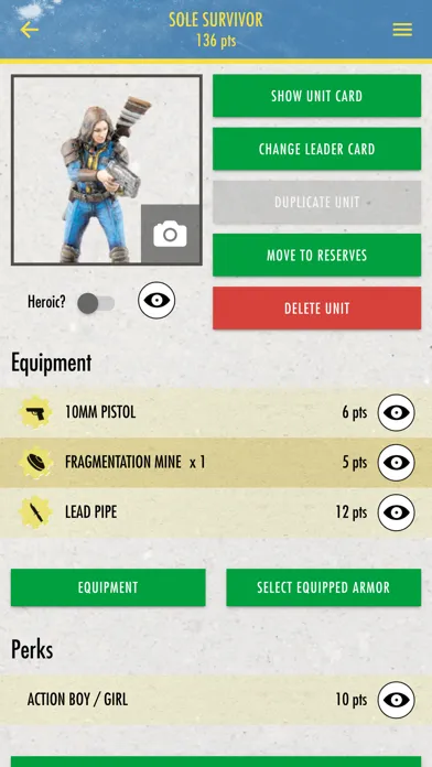 Screenshot di Fallout Miniatures