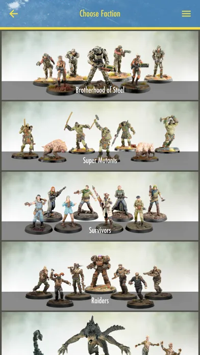 Screenshot di Fallout Miniatures