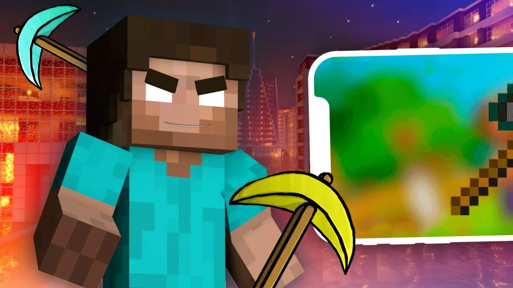 Capturas de tela do Mod Pickaxe Minecraft