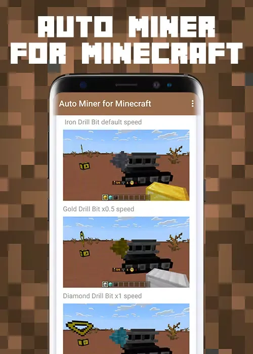 Zrzuty ekranu Auto Miner for Minecraft
