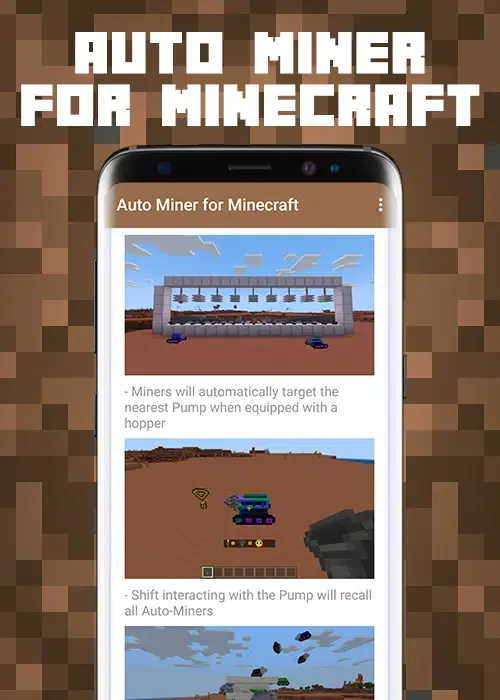 Zrzuty ekranu Auto Miner for Minecraft