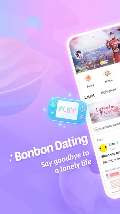 Capturas de tela do Bonbon - Gaming Community