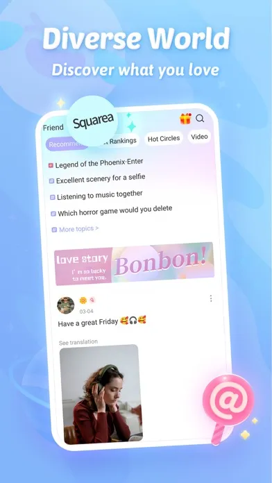 Capturas de tela do Bonbon - Gaming Community