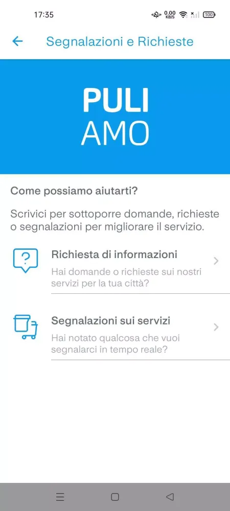 PULIamo Screenshots
