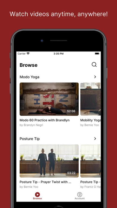 Ảnh chụp màn hình của Modo Yoga Online