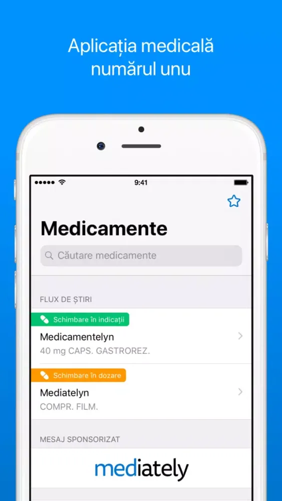 Lista medicamentelor Mediately سکرین شاٹس