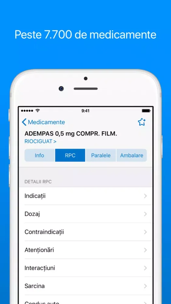 Lista medicamentelor Mediately سکرین شاٹس