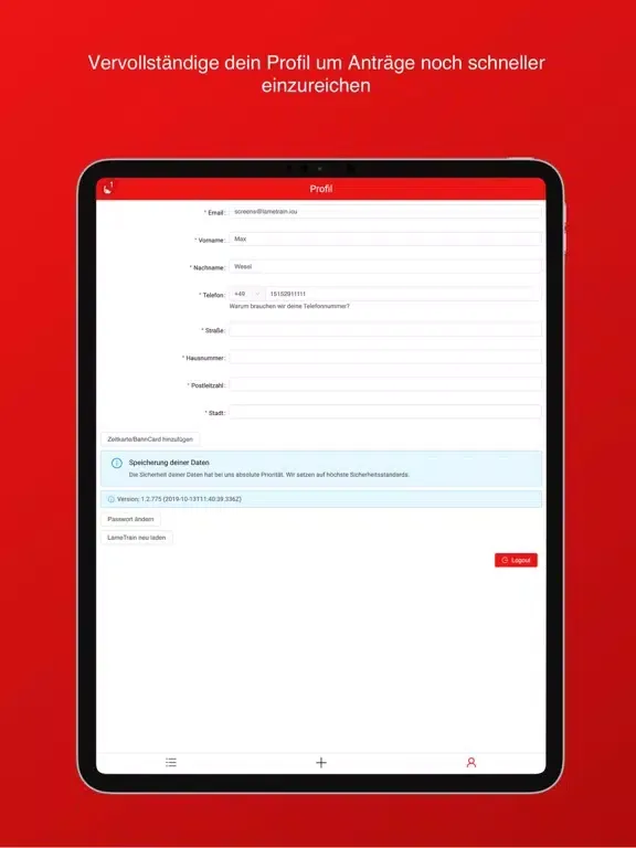 تصاویر LameTrain Zug/Bahn Verspätung iPad 