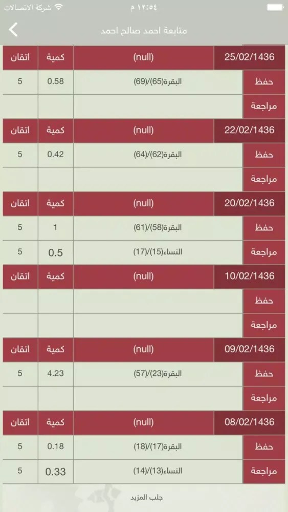 Tangkapan skrin حلقات النور